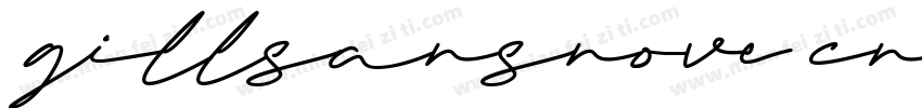 gillsansnove cnheavy字体转换